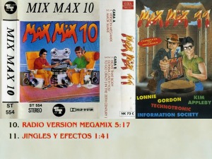 Pirackie kasetowe wydania Max Mixów z samplami.