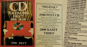 Katalog płyt kompaktowych wydany przez wypożyczalnię Digital, w sumie 230 stron.