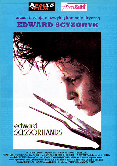 Prasowa reklama filmu 'Edward Scyzoryk', oficjalny przydomek Nożycoręki zadomowi się u nas nieco później.
