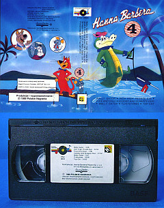 Oryginalna kaseta wideo z serii 'Hanna Barbera', wydana w 1989 roku przez Polskie Nagrania.