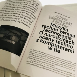 Rozdział Adama Wacławskiego w książce pt. 30 lat polskiej sceny techno